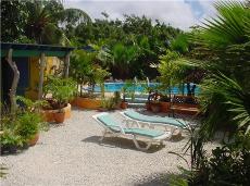 Bonaire  - BES eilanden  - Karibisch Nederland  - zwembad in de tuin bij het kantoor